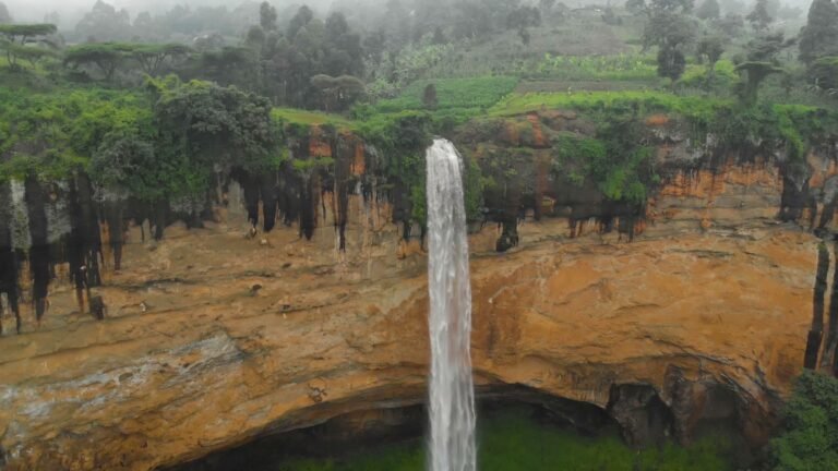 The main Sipi fall on the shoulder of Mount Elgon, eastern Uganda